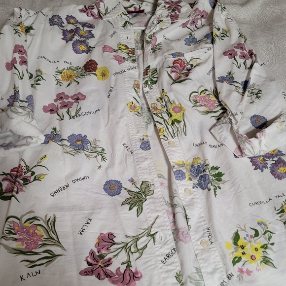 Vintage 90s American Eagle Floral Button Down - Picture 5 of 5